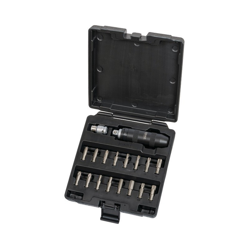 KS TOOLS 18-DELIGE PONSMACHINE & BITS-SET