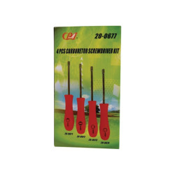 SCHRAUBENDREHER-VERGASER-EINSTELLSATZ MIT 4