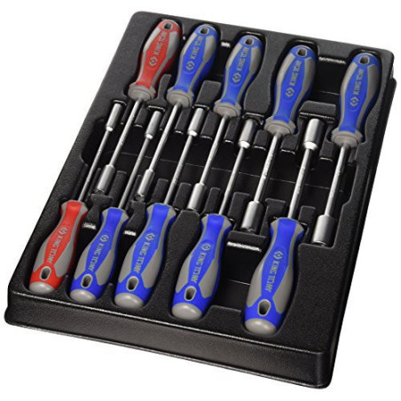 Jeu de tournevis emmanchés - 10 pièces - 930110cr