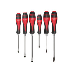 DESTORNILLADOR ULTIMATEMAX CON 3 RANURAS PARA CUCHILLA DE CORTE - 3 POZIDRIV JUEGO DE 6 HERRAMIENTAS KS