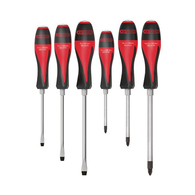 ULTIMATEMAX-SCHRAUBENZIEHER MIT SCHNEIDKLINGE 3 SCHLITZ – 3 POZIDRIVER SETS VON 6 KS WERKZEUGEN