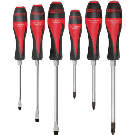 ULTIMATEMAX-SCHRAUBENZIEHER MIT SCHNEIDKLINGE 3 SCHLITZ – 3 POZIDRIVER SETS VON 6 KS WERKZEUGEN