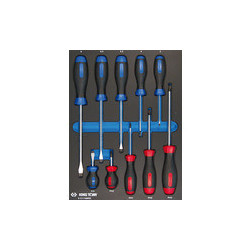 Vassoio per cacciaviti Evawave Slotted & Phillips - 10 pezzi - 931110mre