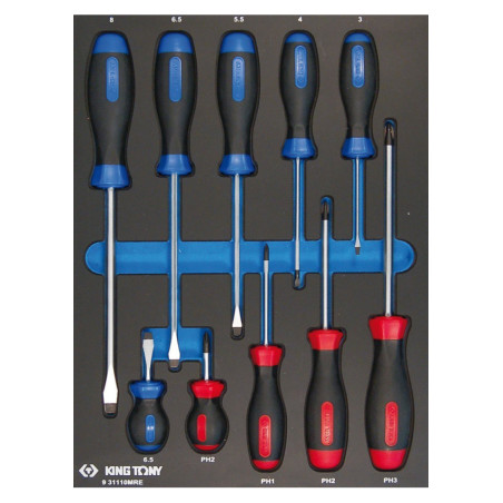 Vassoio per cacciaviti Evawave Slotted & Phillips - 10 pezzi - 931110mre