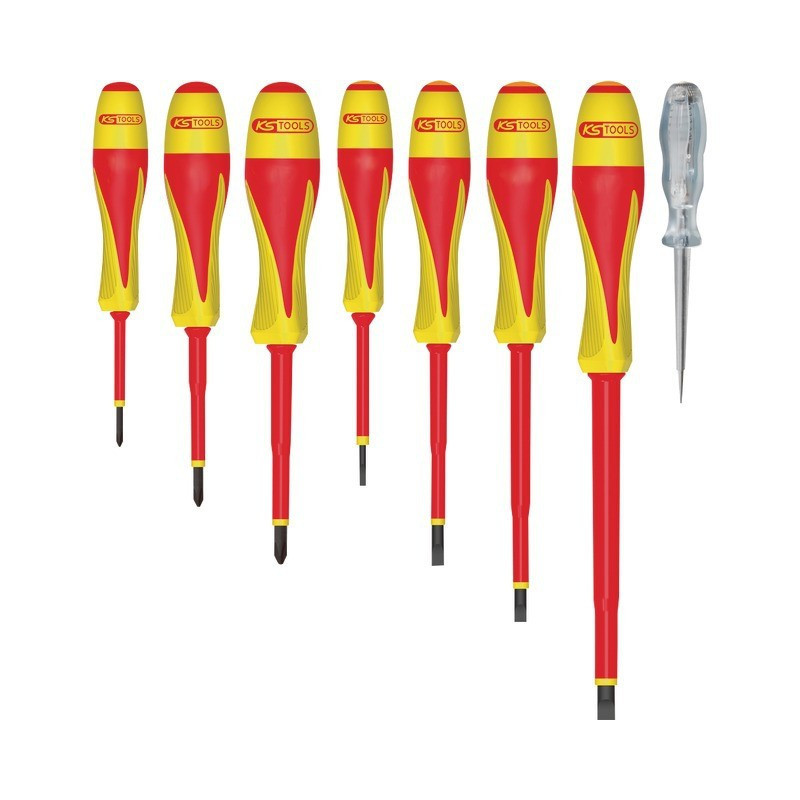 SET DEFINITIVO DI CACCIAVITI ISOLATI DA 8 PEZZI