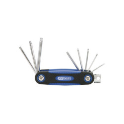 LLAVES TORX MACHO PERFORADAS EN MONTAJES DE 8 LLAVES KS TOOLS