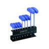 Set di chiave torx maschio a maniglia a T su supporto espositivo - 9 pezzi - 21309pr