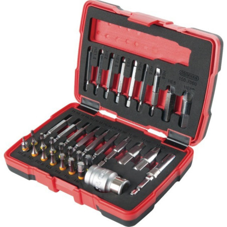 EMBOUTS D'EXTRACTION VIS TORX ET 6 PANS COFFRET DE 34 PIECES