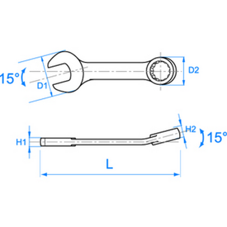 Clé mixte mini marque King Tony