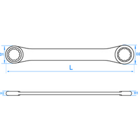 © Chiave poligonale a occhio retto a 12 punti - 19C00