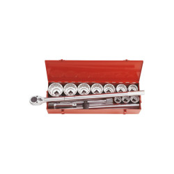 1" metrisches Fassungsset mit 12-Punkt-Zubehör – 14 Teile – 8015MR