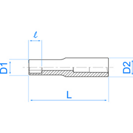 1/4" (6,35 mm) lange Stecknuss für Torx-Steckschrauben – 2275