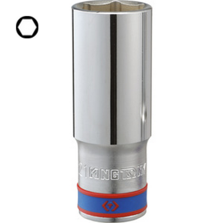 Vaso métrico de 3/4" (19,05 mm) de largo 6 puntos 6235