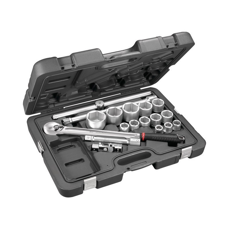 3/4" 6-PUNTS DOPPEN & ACCESSOIRES 21 TOT 55 MM FACOM 15-DELIGE SET