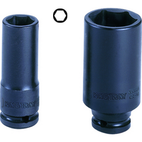 3/8" (9,53 mm) a 6 punti per un busto a impatto lungo 3/8" (9,53 mm)