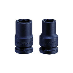 Vaso de impacto para tornillos macho estándar Torx 3/8" (9,53 mm)