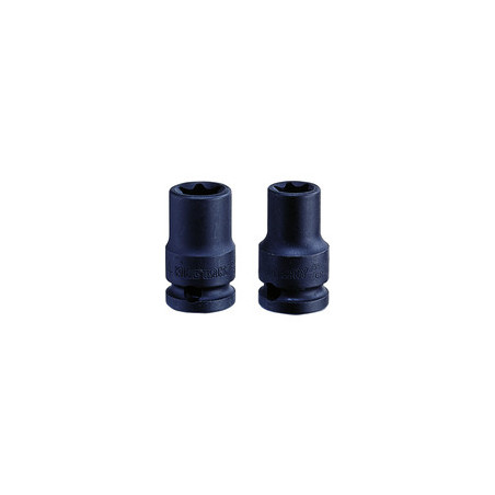Vaso de impacto para tornillos macho estándar Torx 3/8" (9,53 mm)