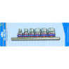 Jeu de douilles 3/8" Torx sur rail - 6 pièces - 3106pr