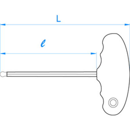Llave de vaso de 6 puntos en T 1150