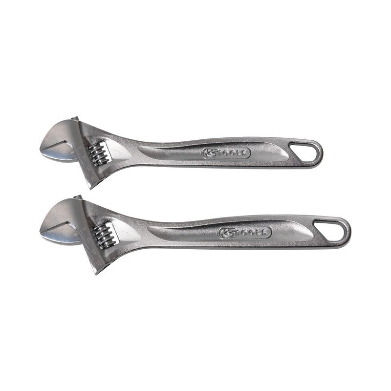 10" & 12" CHROMEN VERSTELBARE SLEUTEL 2-PACK KS TOOLS