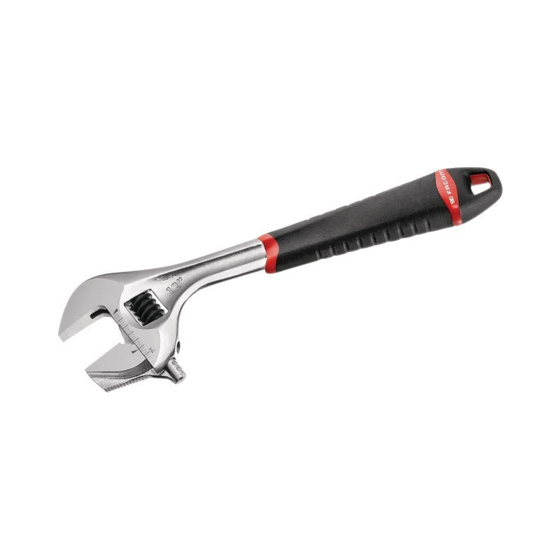 LLAVE AJUSTABLE DE 12" CON MANGO BIMATERIAL DE MANDÍBULA REVERSIBLE FACOM