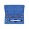 Set di chiavi combinate a cricchetto poligonale metrico con set di frese Cacciavite - 16 pezzi - 1014CQ