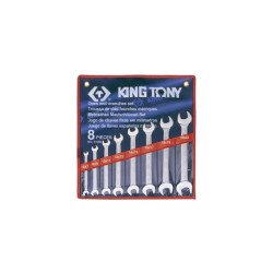 Kit de llave métrica de extremo abierto - 8 piezas - 1108MR