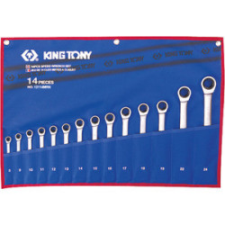 Kit de llave combinada de trinquete métrica - 14 piezas - 12114MRN