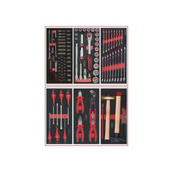 COMPOSITION D'OUTILS 2 TIROIRS PR SERVANTE 114 PCES