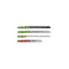Assortiment 4 lames de scie sauteuse accroche en T SCID - Chrome vanadium et HSS