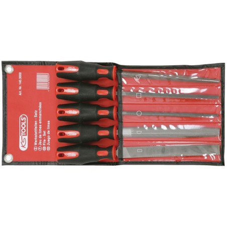 Jeu de 5 limes emmanchées en trousse