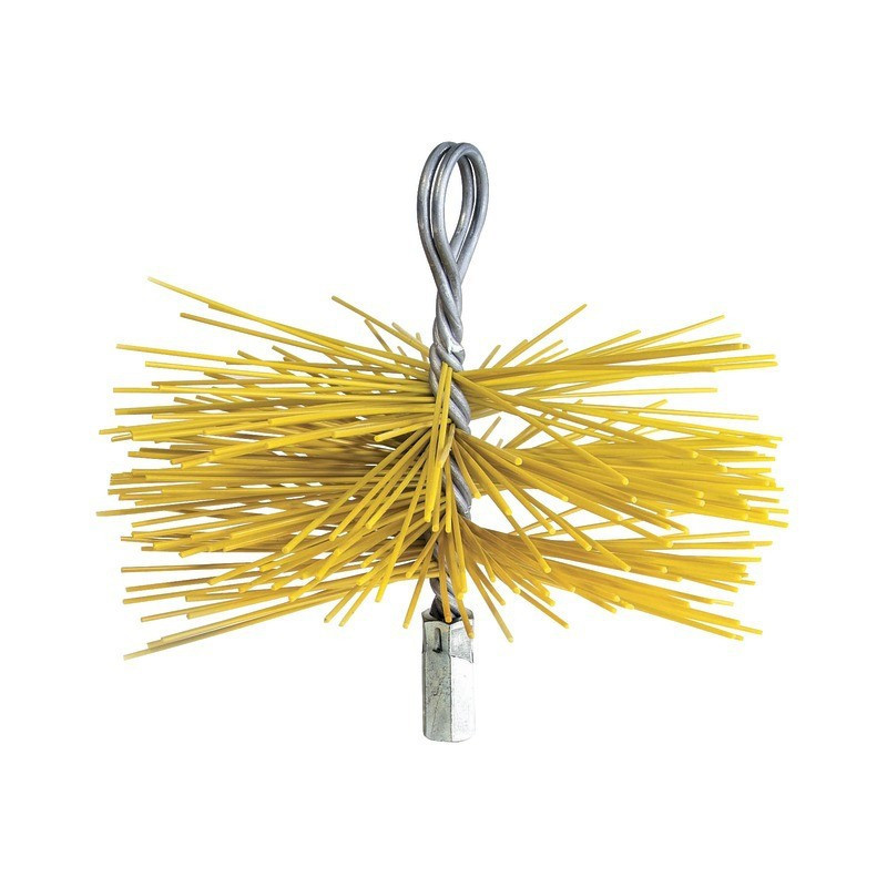 RICCIO ROTONDO IN NYLON PER SPAZZARE CAMINO 250 MM