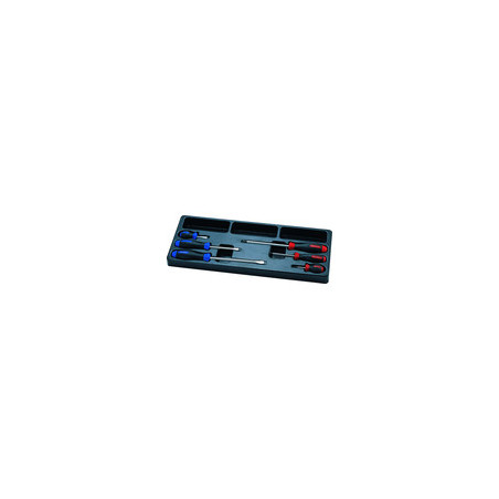 Destornillador ranurado termoformado y Phillips - 6 piezas - 931006mr