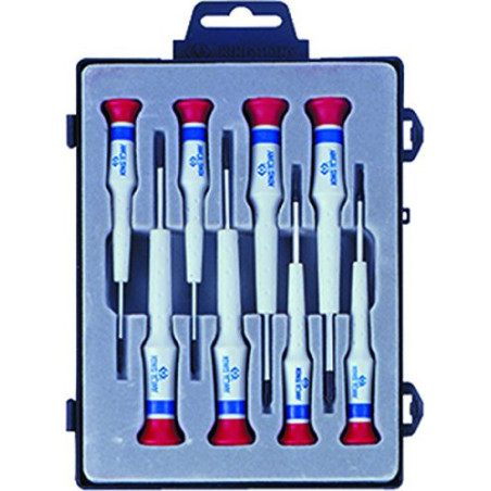 Tournevis de précision à fente et Phillips - (jeu de 8 pièces) - 32108mr
