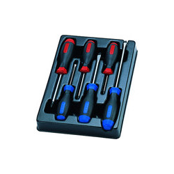 Destornillador ranurado termoformado y Phillips - 6 piezas - 931106MR
