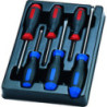 Destornillador ranurado termoformado y Phillips - 6 piezas - 931106MR