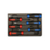 Cacciavite termoformato a fessure e Phillips - 6 pezzi - 931106MR