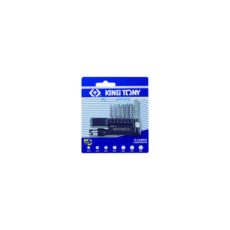 Cacciavite a L con punte a 6 punte (set da 8 pezzi) - 2138pr