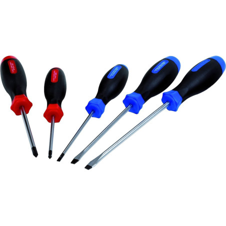 Tournevis à fente et Phillips - (jeu de 5 pièces) - 30115mr
