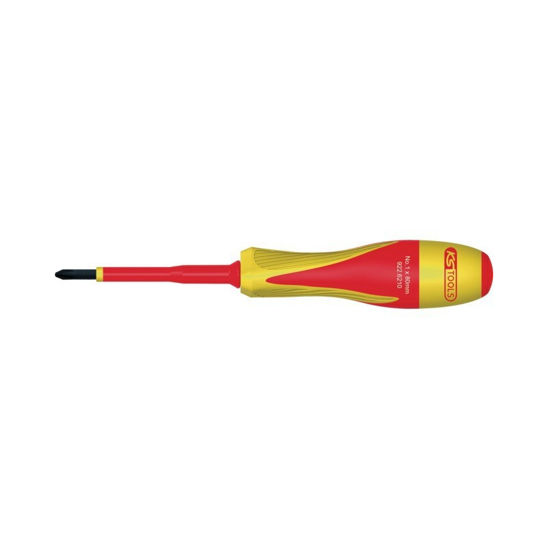 ULTIMATE POZIDRIV ISOLIERTER SCHRAUBENDREHER 1000V PH1 LG 80MM KS WERKZEUGE