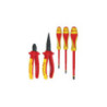 Pinze ergotorque e cacciavite isolati set a 5 pezzi