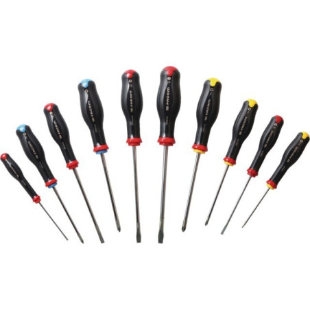 PROTWIST 5-SLOT SCHRAUBENDREHER – 3 PHILLIPS – 2 POZIDRIVER SET MIT 10 FACOM