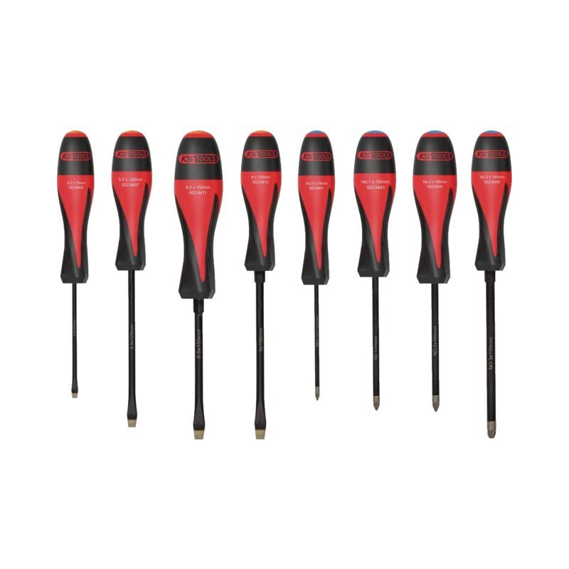 ULTIMATEGRIP 4 SLOT – 4 POZIDRIVER SCHRAUBENDREHER-SET MIT 8 KS WERKZEUGEN