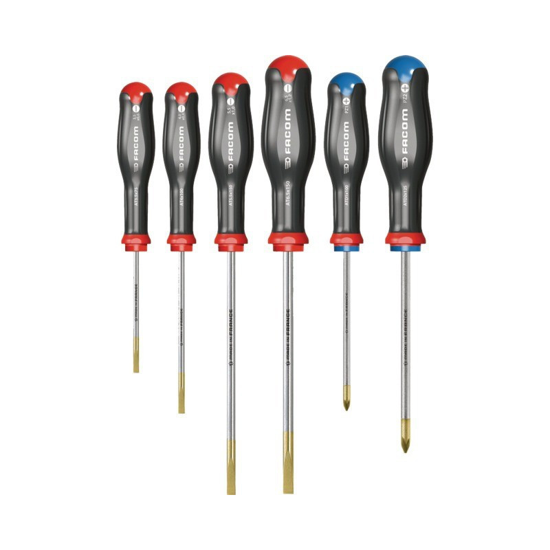 CACCIAVITE PROTWIST 4 SLOT - SET 2 POZIDRIV DI 6 FACOM