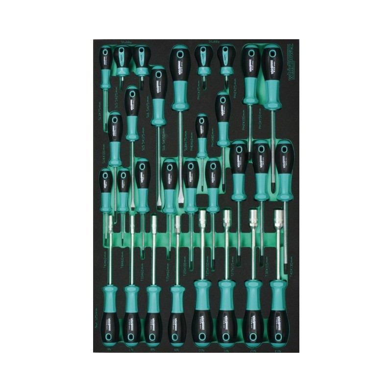 MODULE DE TOURNEVIS DE 30 PIECES POUR SERVANTE 7 TIROIRS