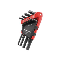 CLES MALES 6 PANS COURTE ETUI DE 9 CLES FACOM