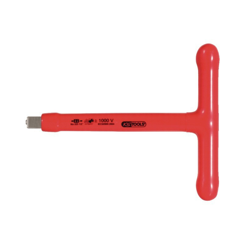MANGO EN T PARA ENCHUFES AISLADOS DE 1/2'' HERRAMIENTAS KS 1000V