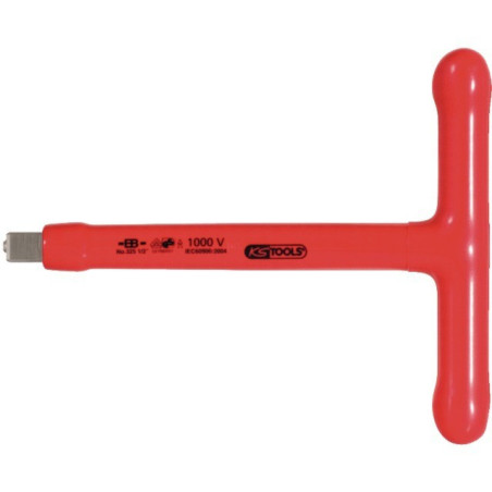 MANGO EN T PARA ENCHUFES AISLADOS DE 1/2'' HERRAMIENTAS KS 1000V