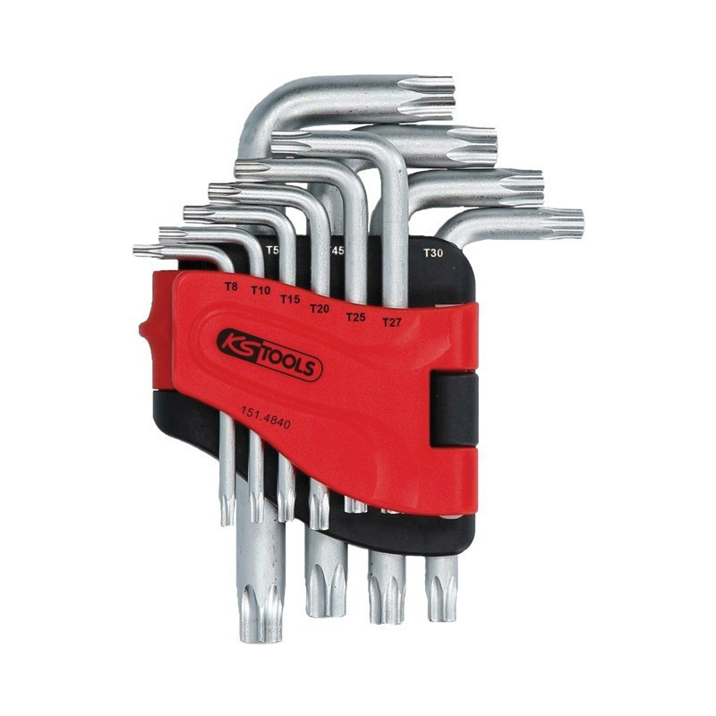 LLAVES TORX MACHO TALADRADAS HERRAMIENTAS LONG KS CAJA PORTÁTIL DE 10 TECLAS