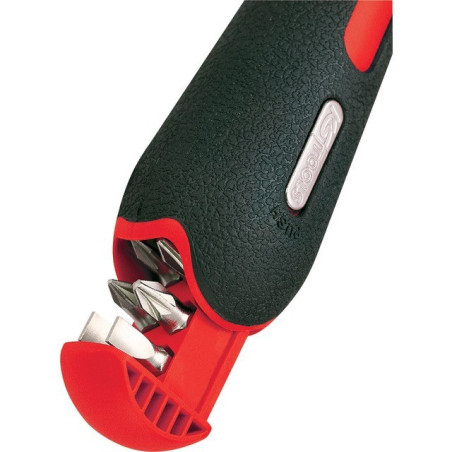 TOURNEVIS A POIGNEE REVOLVER À CLIQUET GEARplus AVEC 6 EMBOUTS KS TOOLS